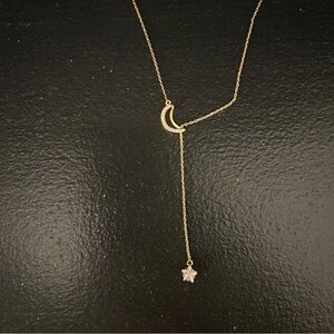 Moon and star necklace